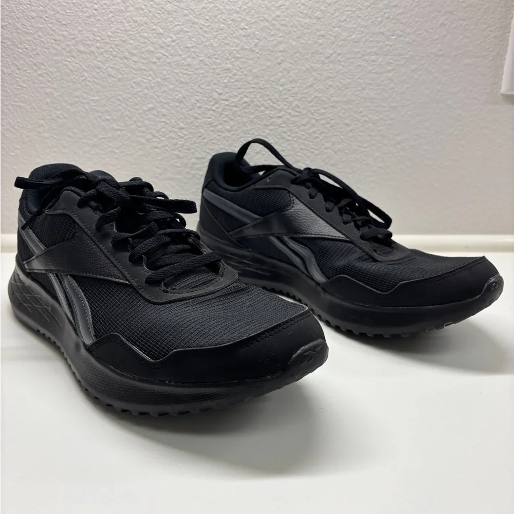 Reebok Energen Lite GY1438 Black Canvas Lace Up Athletic Running Shoes Sz 9.5
